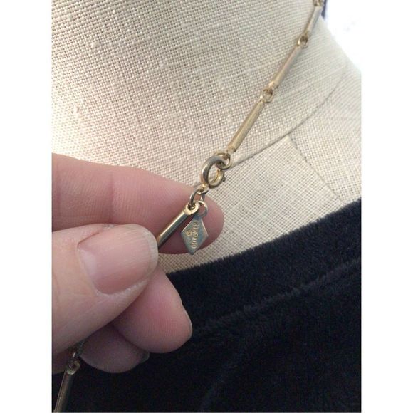 Vintage Sarah Coventry Necklace 27” Gold Cream Beaded Necklace 🍁🍂 - Picture 6 of 11